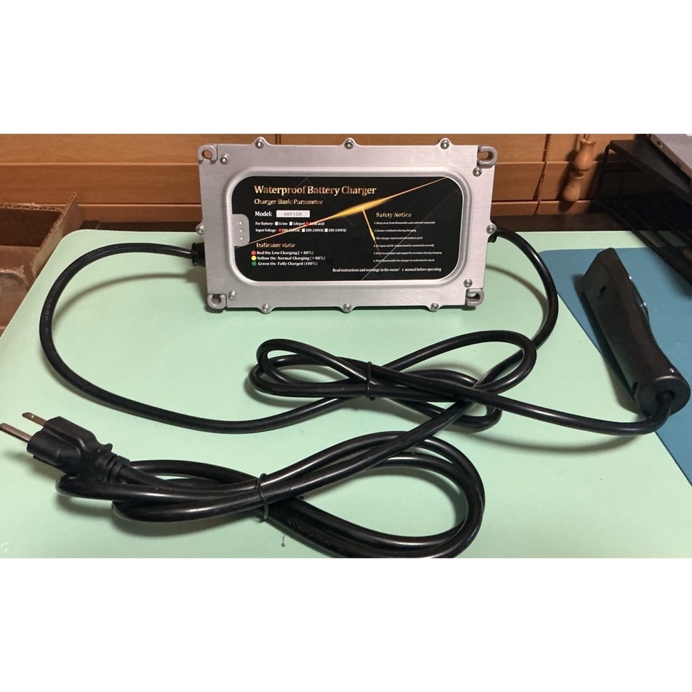 waterproof battery charger 48v10a For Lead Acid 100-120VAC Charger Basic Paramet